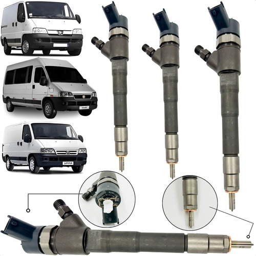 Kit 4 Peças Bico Injetor Fiat Ducato 2.3 Euro 5 Boxer Jumper