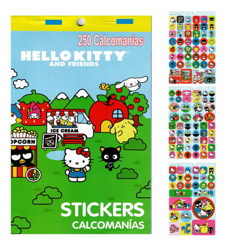 Block De Stickers Hello Kitty Granmark 250 Stickers Kiy-12