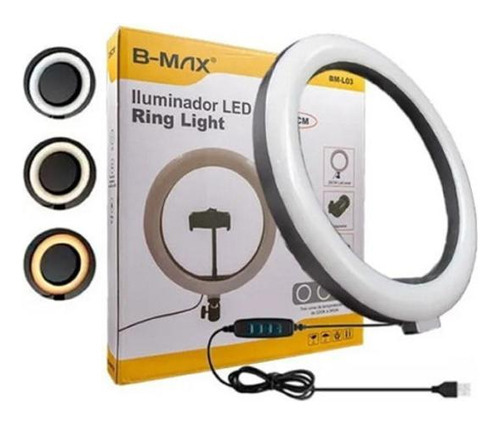 Iluminador Ring Light Led 10 PoLG 23cm B-max Bm-l03