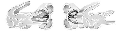 Aretes Lacoste Crocodile Acero Inoxidable 2040050 Para Mujer Color 52053