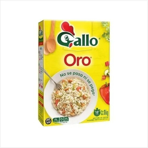 Imagen 2 de 2 de Arroz Oro Parboil Gallo X1 Kg