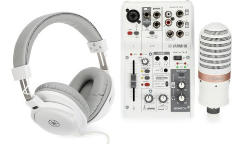 Mixer Consola Yamaha Ag03 Mk2 Pack Streaming Podcast 