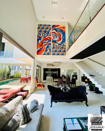 Imagem 4 de 22 de Sobrado Com 5 Dormitórios, 412 M² Alphaville Nova Esplanada I - Votorantim/sp - Ca00259 - 70183642