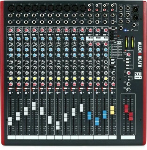 Mezcladora Allen&heath Zed16fx 10 Canales Mono Negro 