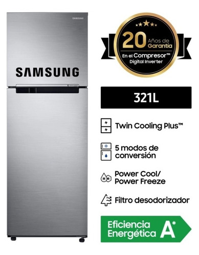 Refrigeradora Samsung Rt32k5030s8/pe 321l