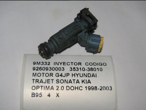 Inyector 9260930003 35310-38010 Hyundai Trajet 1998 - 03