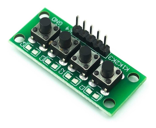 Modulo 4 Push Button Micro Switch Key Arduino Pic Plcduino