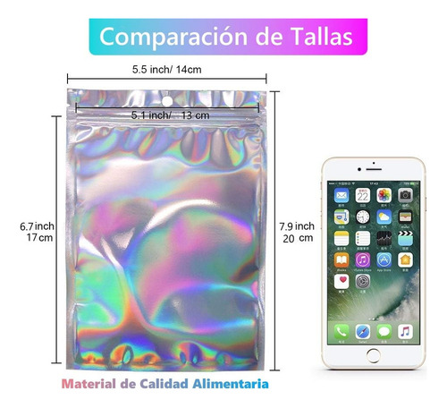 M Bolsas Herméticas, Resellables, Reutilizables, 100 Piezas