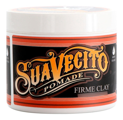 Suavecito Pomade Firme Clay Acabado Natural