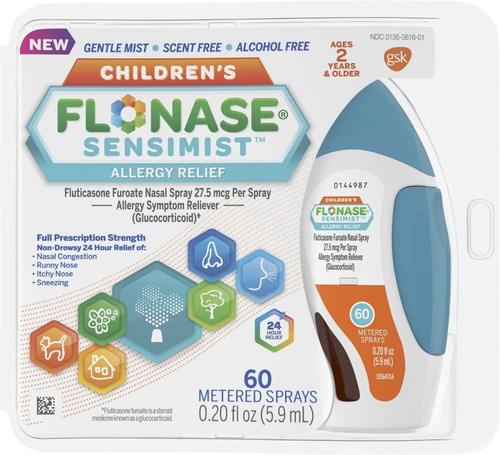 Aspirador Saca Moco Flonase Allergy Alivio Para Niños