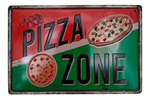 Placa Pequeña Pizza Zone Moblihouse