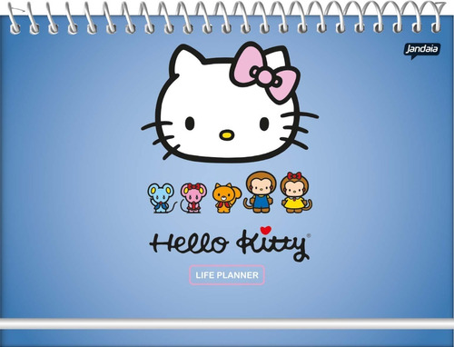 Planner Agenda Espiral Life Hello Kitty Jandaia 104 Páginas