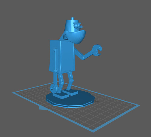 Stl Modelo 3d Frank Puxa Frango