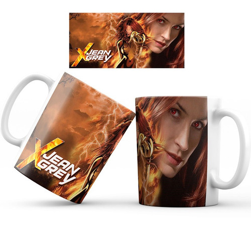 Mug Taza Jean Grey Superheroe Marvel 004