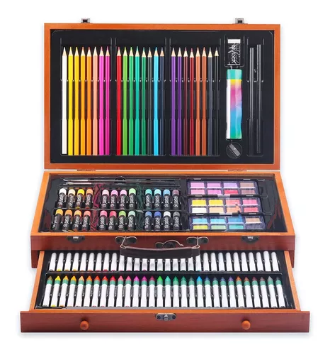 Juego De Lápices De Colores , Ideal Para Dibujo 142 Piezas