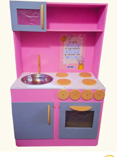 Cocina Cocinita Infantiles Juegos Juguetes Madera Niños