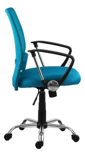 Silla de escritorio MGM Flex Bilbao diretor turquesa con tapizado de mesh