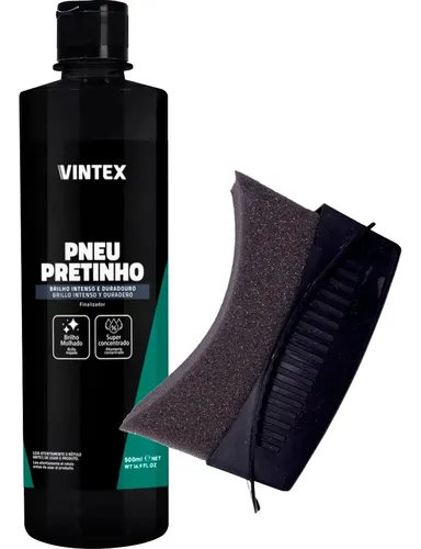 Pneu Pretinho Vonixx Brilha Pneus Carro Moto Vintex 500ml
