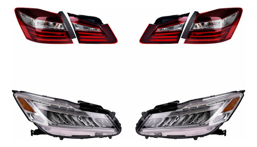 Calaveras C/leds + Faros Depo Honda Accord 2016-2017