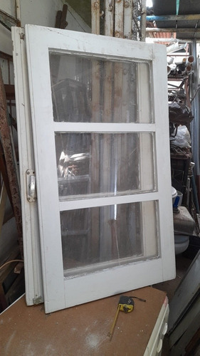 Lote 2 Hojas Ventana 60cm X 107cm Con 1 Vidrio Roto