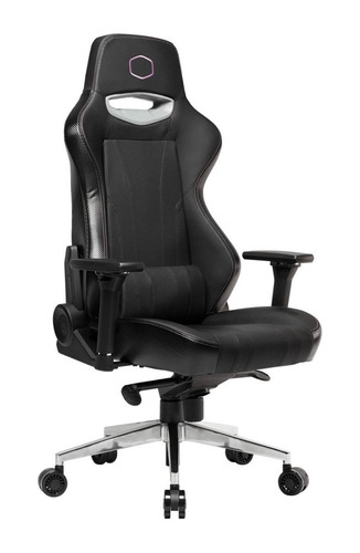 Imagen 1 de 4 de Silla de escritorio Cooler Master Caliber X1 gamer ergonómica negra con tapizado de cuero sintético