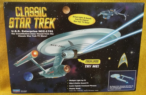 Star Trek U S. S. Enterprise Ncc-1701 Nave Frases Sonido Luz