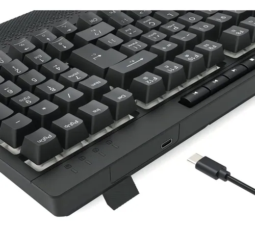 Teclado Gamer Membrana Compacto Redragon Shiva 98 Rgb Abnt2 Preto Português Brasil