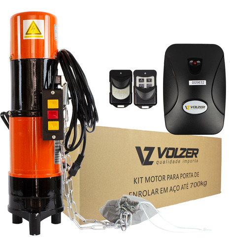 Kit Motor Para Porta De Enrolar Volzer Até 700kg 220v