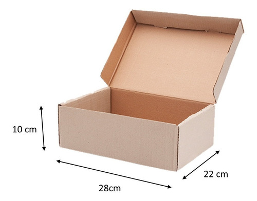 Cajas Autoarmables De Cartón 28x22x10 Pack 20 Cajas *envios