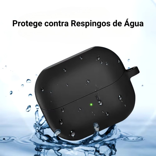 Capa Capinha Case Para Galaxy Buds3 Buds3 Pro Com Mosquetao