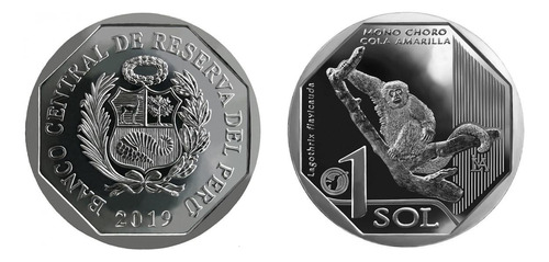 Moneda El Mono Choro Ca - Fauna Silvestre A. Del Perú - Mc8