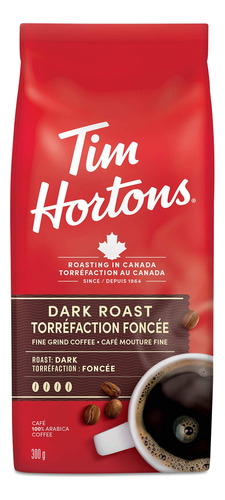 Tim Horton's Dark Roast Caf, 300g/10.6 Oz {importado De Cana