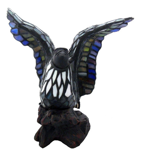 C&h Lámpara Estilo Tiffany Diseño De Águila Base De Metal