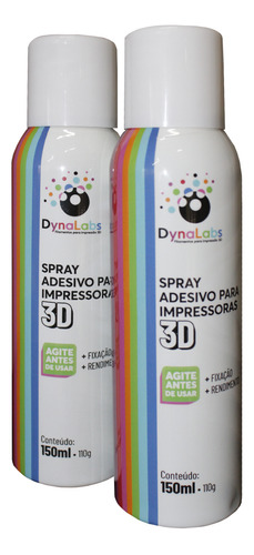 2x Spray Adesivo Fixador Pla Abs Petg Nylon P/ Impressora 3d