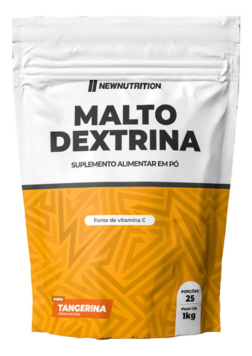 Maltodextrina Newnutrition 1kg Carboidrato Sabor Tangerina