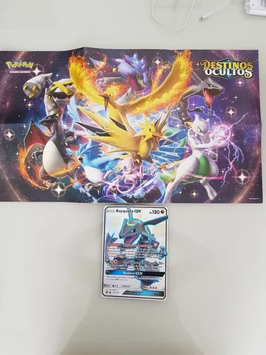 Carta Pokémon Lendário Rayquaza Gx Destinos Ocultos