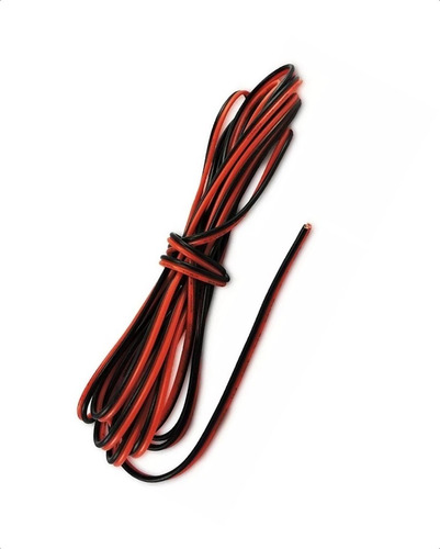 Cable 1mm 18 Awg 2 Polos Negro Rojo Luz Led Monocolor X50m