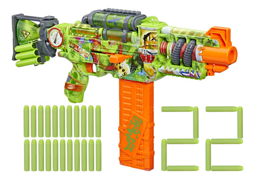 Nerf Zombie Corrupter Dart Blaster Con 22 Dardos Elite