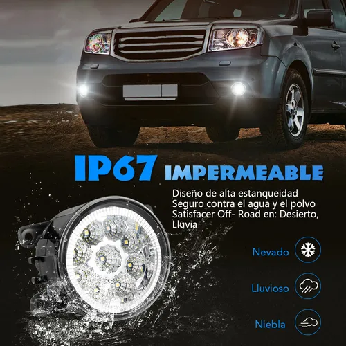 1 Pcs - Faros Antiniebla Led En El Parachoques Delantero