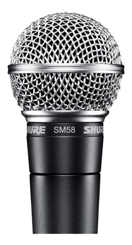 Micrófono Shure Sm58 Dinámico Cardioide Para Voces Color Gris oscuro