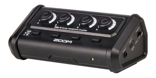 Amplificador Personal De Auriculares Zoom Zha-4 4 Salidas
