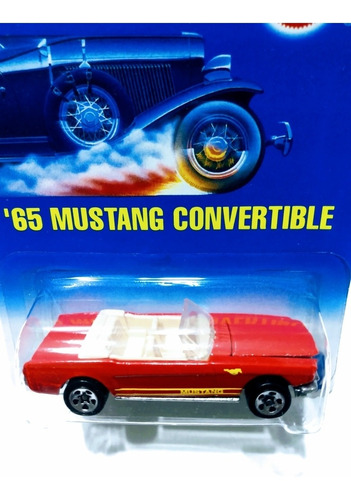 Carrito Hot Wheels Mustang Convertible 1965 Ed 1991 1:64