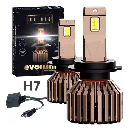 Kit Focos Led H7 Para Auto 22000lm Luces Blanca 60w 6500k