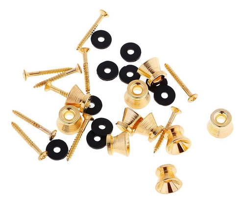 10x Strap Pin Para Guitarra / Ukelele / Bajo Accs Con
