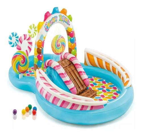 Centro De Juegos Acuáticos Intex Inflable Candy Zone Piscina