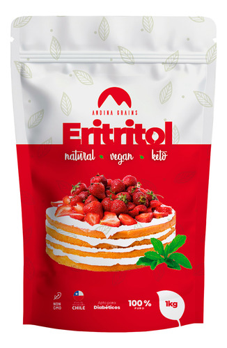 Eritritol 1 Kg 100% Puro Andina Grains