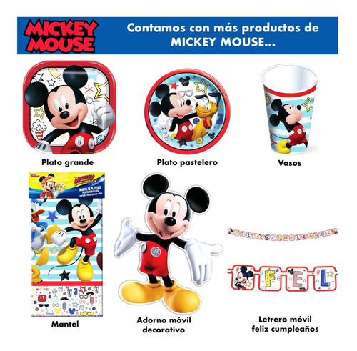 Bowl Botanero Botanas Mickey Mouse Artículo Fiesta - Mic0h1