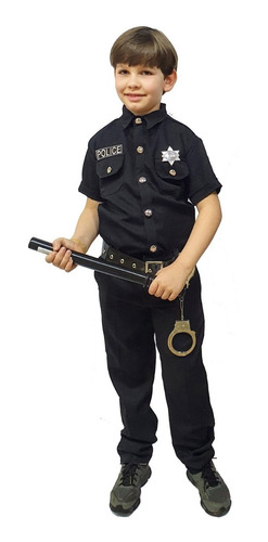 Fantasia Masculina Infantil Policial (sem Chapéu)