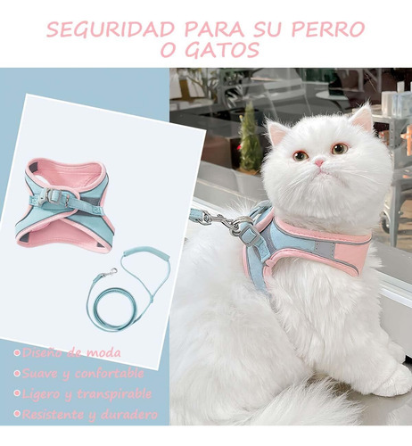 Pechera Para Perro O Gato Pequeño Mediano Grande Con Correa