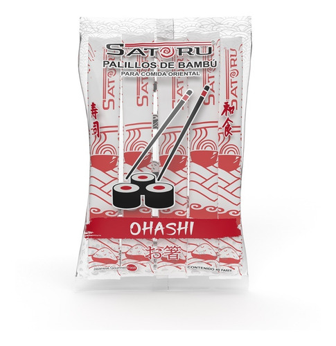 Imagen 3 de 6 de Paquete Nori+soya+vinagre+makisu+ohashi Para Sushi
